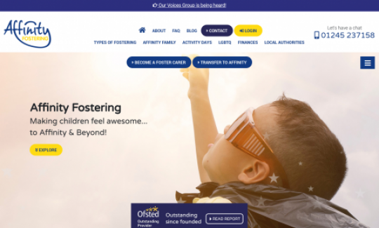 Afinity Fostering Website - Essex